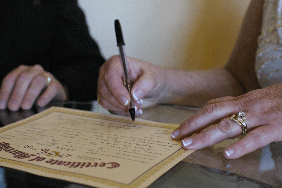 person signing certificate