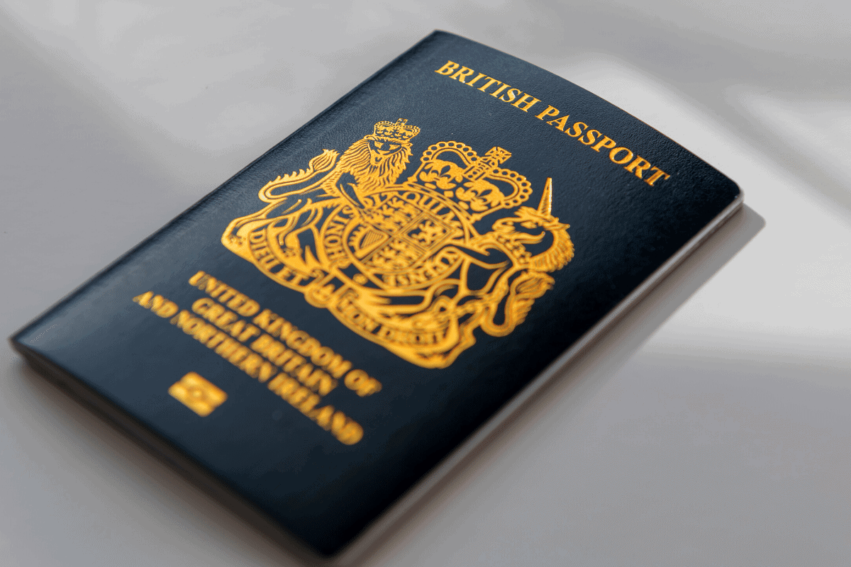 british passport size